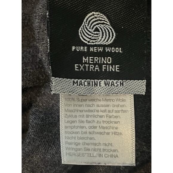 Meriwool Merino Wool Base Layer Shirt •Women XL• Long Sleeve Tee Shirt Grey - Picture 5 of 7